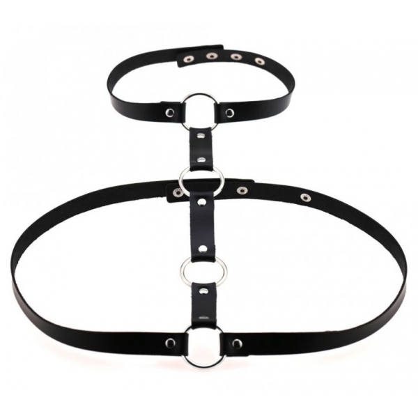 Necklace + Waist Neck Belt Black