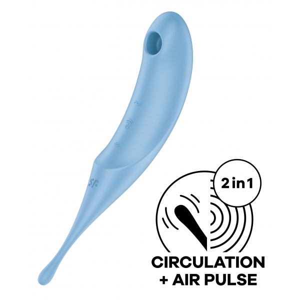 Stimolatore del clitoride Twirling Pro Blu