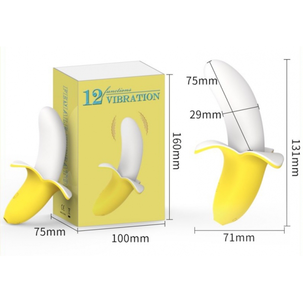 Hola Banana Vibrierender Dildo 8 x 3cm