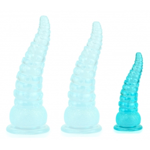 ToppedMonster Dildo Winkle S 13,5 x 4,5 cm Turchese