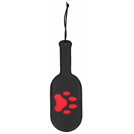 Ouch! Puppy Play Paddle Paw 33cm Noir-Rouge
