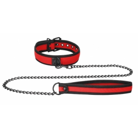 Ouch! Puppy Play Colar de Neoprene Ouch Puppy Red