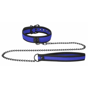 Ouch! Puppy Play Ouch Puppy Neopren Halsband Blau