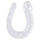 Transparenter Doppeldildo U Jelly XL 19 x 5cm