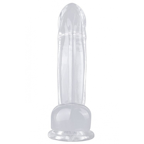 Transparante dildo Kolk M 14 x 4,5cm