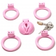 Chastity cage SISSY M 4.5 x 3.7cm Pink