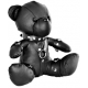 Urso de couro Bendy The Bdsm Teddy Bear Preto