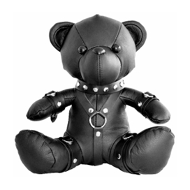 Urso de couro Bendy The Bdsm Teddy Bear Preto