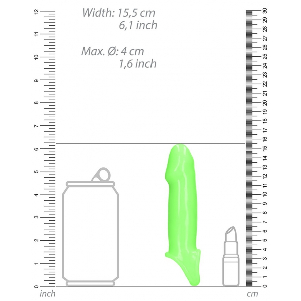 Smooth Strong Glow Penis Schede 12 x 4,5cm