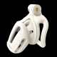 Armor Plastic Chastity Cage WHITE BENT