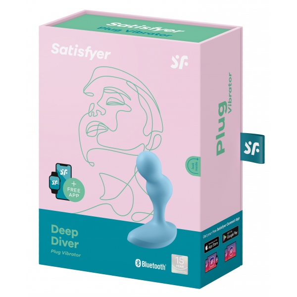 Ficha Vibratória Deep Diver Satisfyer Connected 9 x 3,2cm