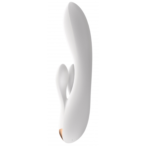 Vibro Rabbit Connected Doble Flex Satisfyer 20cm Blanco