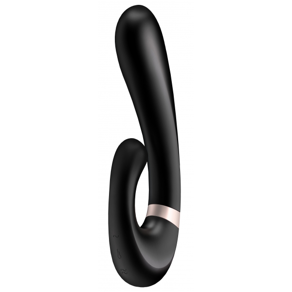 Stimolatore del punto G collegato Heat Wave Satisfyer 14 x 3,5 cm nero