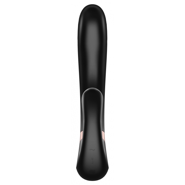 Stimolatore del punto G collegato Heat Wave Satisfyer 14 x 3,5 cm nero