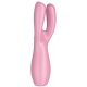 Stimolatore clitorideo Threesome 3 Satisfyer 14cm rosa