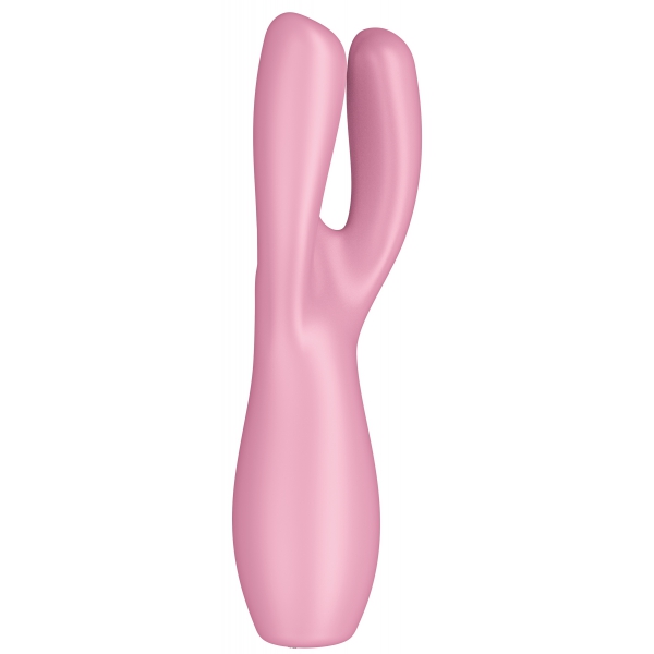 Klitoris-Stimulator Threesome 3 Satisfyer 14cm Pink