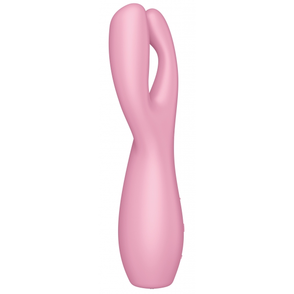 Estimulador de Clitoris 3 Satisfeitos 14cm Rosa