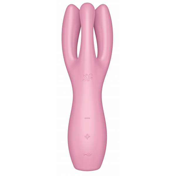 Klitoris-Stimulator Threesome 3 Satisfyer 14cm Pink