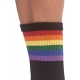 PRIDE GYM Rainbow black socks