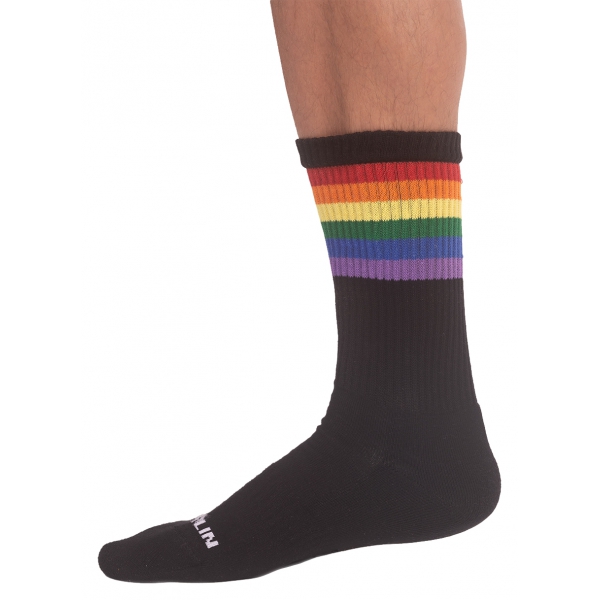 Schwarze Socken PRIDE GYM Rainbow