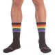 PRIDE GYM Rainbow black socks