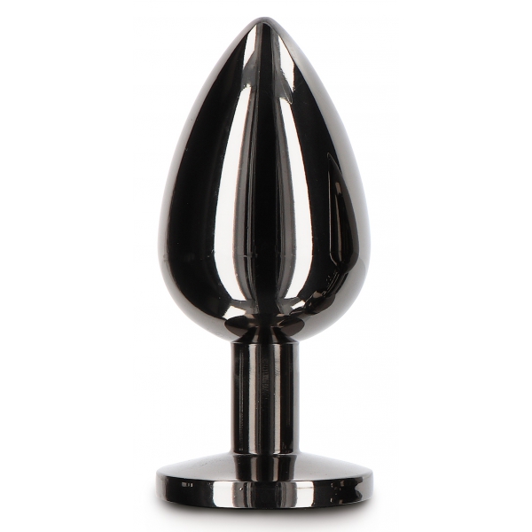 Plug Bijou Anal Diamond Jewel L 8 x 4cm Negro