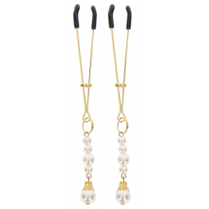 TABOOM Tweezers Pearls Taboom Gold Nipple Clips