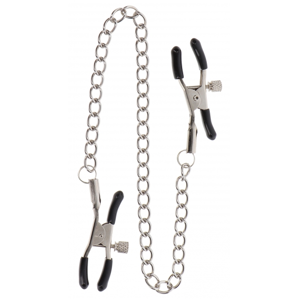 Adjustable Nipple Clamps with Chain Taboom Silver