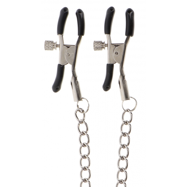 Adjustable Nipple Clamps with Chain Taboom Silver