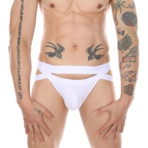 MenSexyWear Jockstrap Mario White