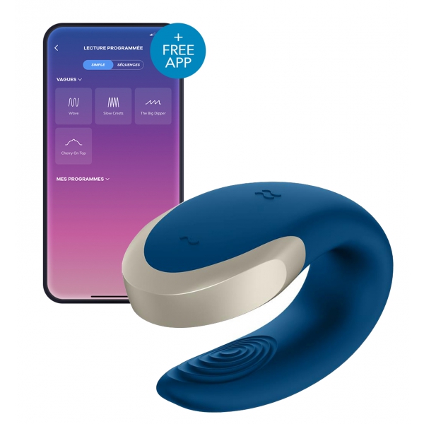 Connected Stimulator DOUBLE LOVE LUXURY Blue