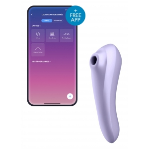 Satisfyer DUAL PLEASURE Connected Clitoral Stimulator Purple