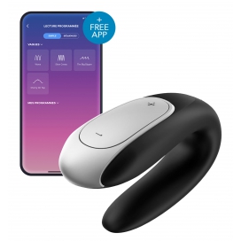 Double Fun Satisfyer Connected Stimulator Zwart