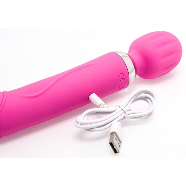 Vibro Wand Double Fun 17,5 x 4,5cm Roze