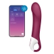 Vibratore collegato Big Heat Satisfyer 15 x 4 cm viola