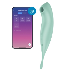 Satisfyer Twirling Pro Satisfyer Aangesloten Clitoris Stimulator Groen