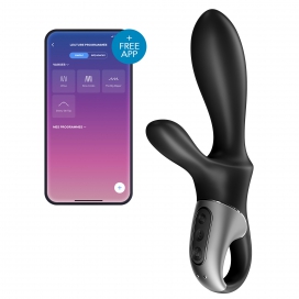 Stimolatore prostatico collegato Heat Climax + Satisfyer 11 x 3,5 cm