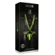 Body Glow Black-Neon Green Singlet