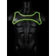 Neoprene Glow Shoulder Harness Black-Green Neon