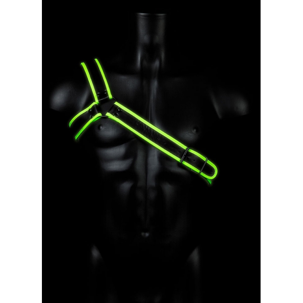 Harnais phosphorescent Gladiator Glow Noir-Vert Neon