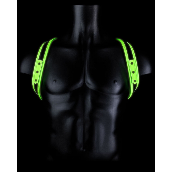 Arreios Glow Harness Sling Preto-Neon Verde