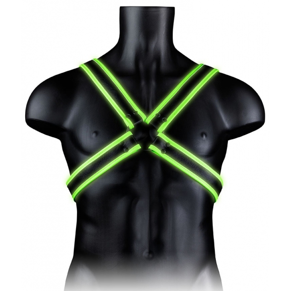 Cross Glow Harness Black-Green Neon