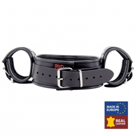 The Red Restraint Cuffs Neck / Leather Hands
