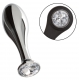 Ballstretcher en Jewel Metalen Plug Teardrop 8 x 2.9cm