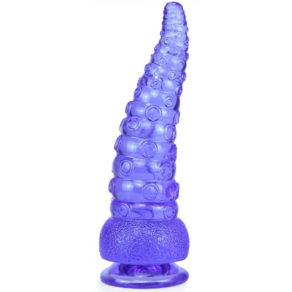 Octopus Suction PVC Butt Plug Violet M