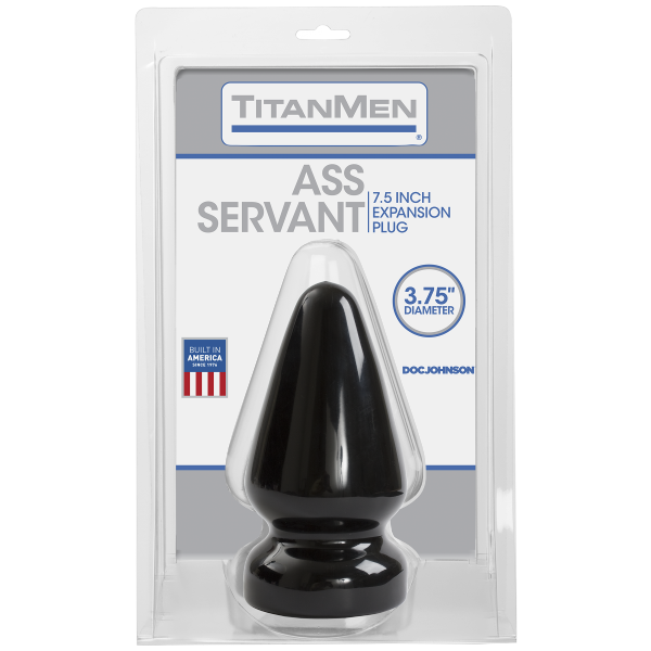 Butt Plug Servant 15 x 9,5 cm Nero