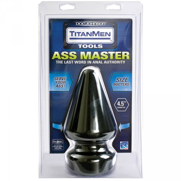 Butt Plug Ass Master 20 x 12 cm Noir