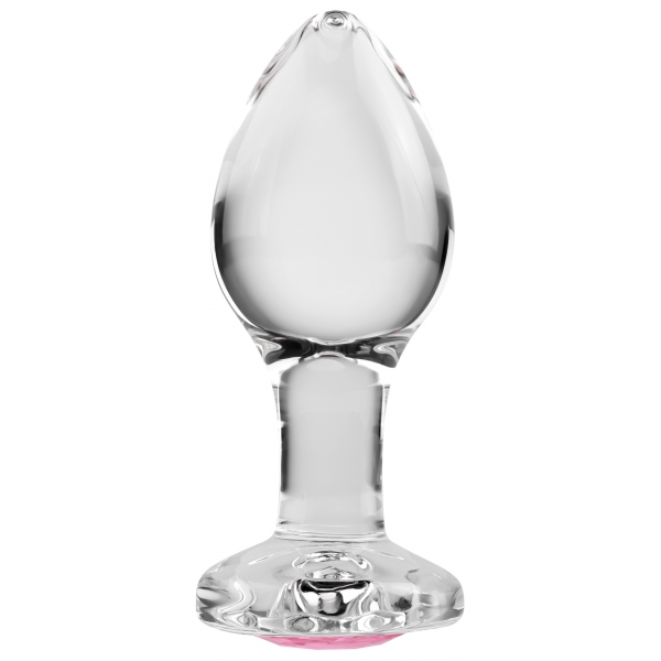 Tapón de cristal para bisutería Gem Glass Pequeño 6 x 2.7cm Rosa