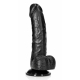 Dildo Balls Curved RealRock 12.5 x 3.6cm Schwarz