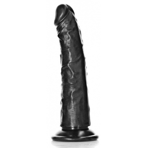 Real Rock Ultra Skin Dildo Slim Dildo RealRock 15.5 x 3.8cm Schwarz